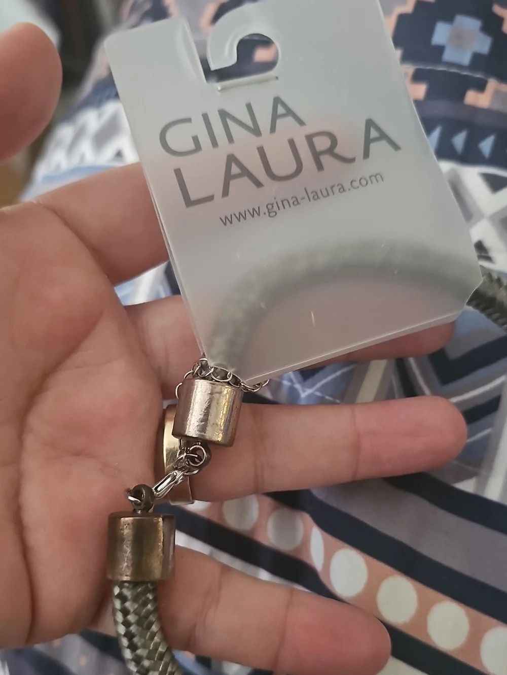 NWT Gina LAURA Statement Black Stone Mixed Materials Cluster Necklace